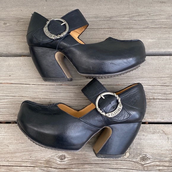 John Fluevog Leader Platform Mary Jane Heels Size 5.5 Black Worn Twice MSRP $499 - Picture 14 of 15